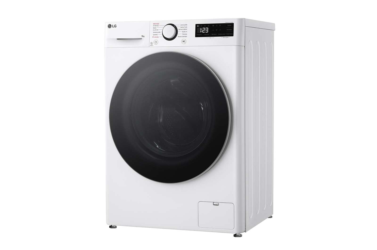 LG Slim parní pračka LG | 9 kg | 1200 ot./min | Direct Drive™ | Bílá, FLR5A92WS
