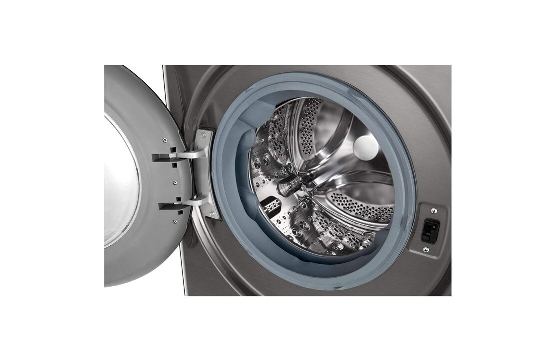 LG Slim parní pračka LG | 8 kg | A | 1200 ot./min | TurboWash™360° |Stříbrná, FLR7A82PG