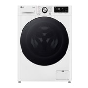 Pohled zepředu na 8kg Slim  parní pračka AI DD™,Bílá - FLR7A82WG
