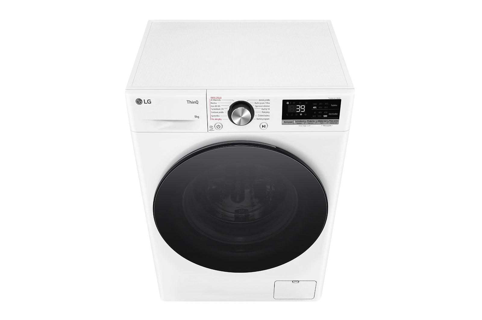 LG Slim parní pračka LG | 9 kg | A | 1200 ot./min | TurboWash™360° |Bílá, FLR7A92WG