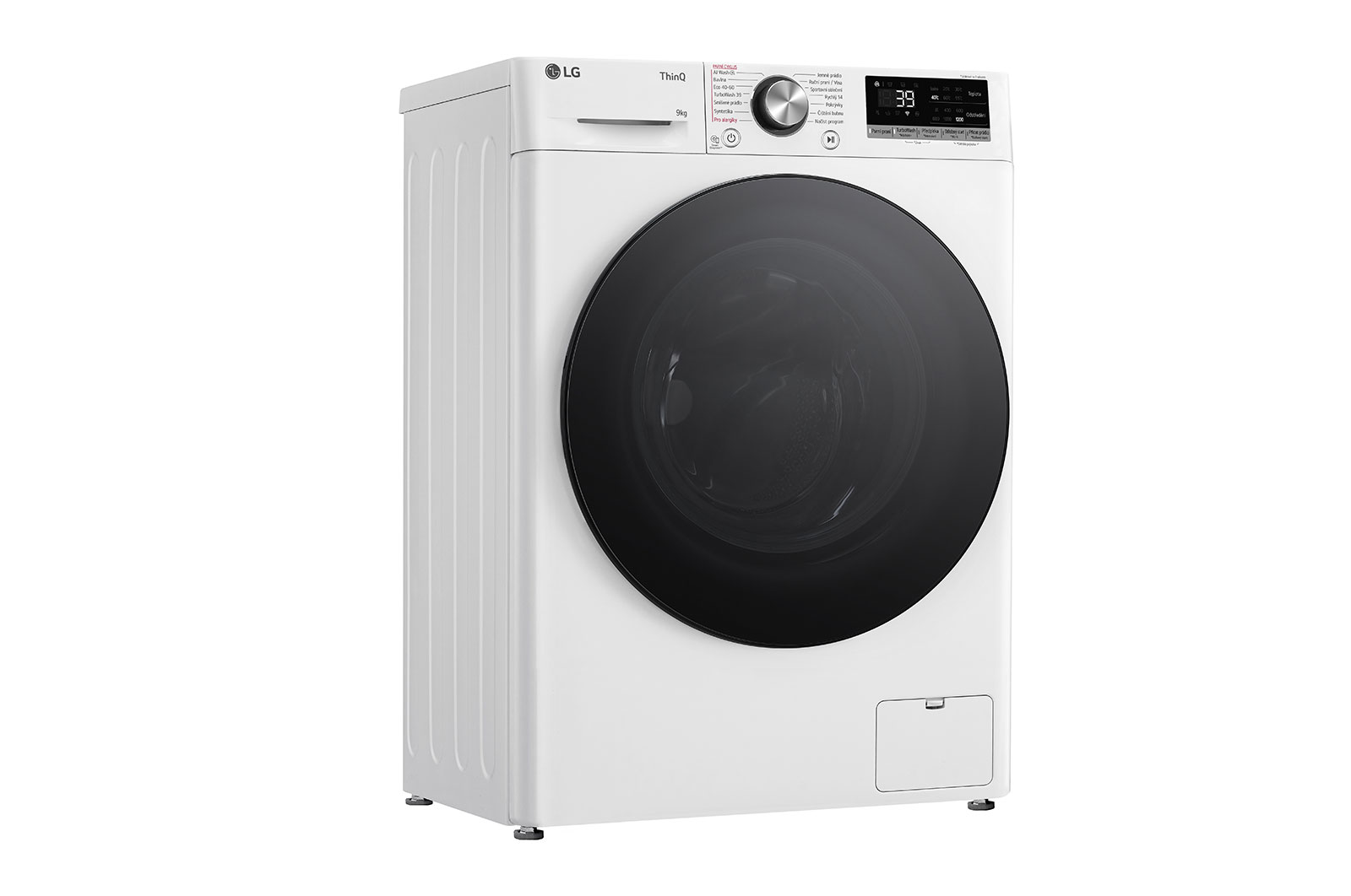 LG Slim parní pračka LG | 9 kg | A | 1200 ot./min | TurboWash™360° |Bílá, FLR7A92WG