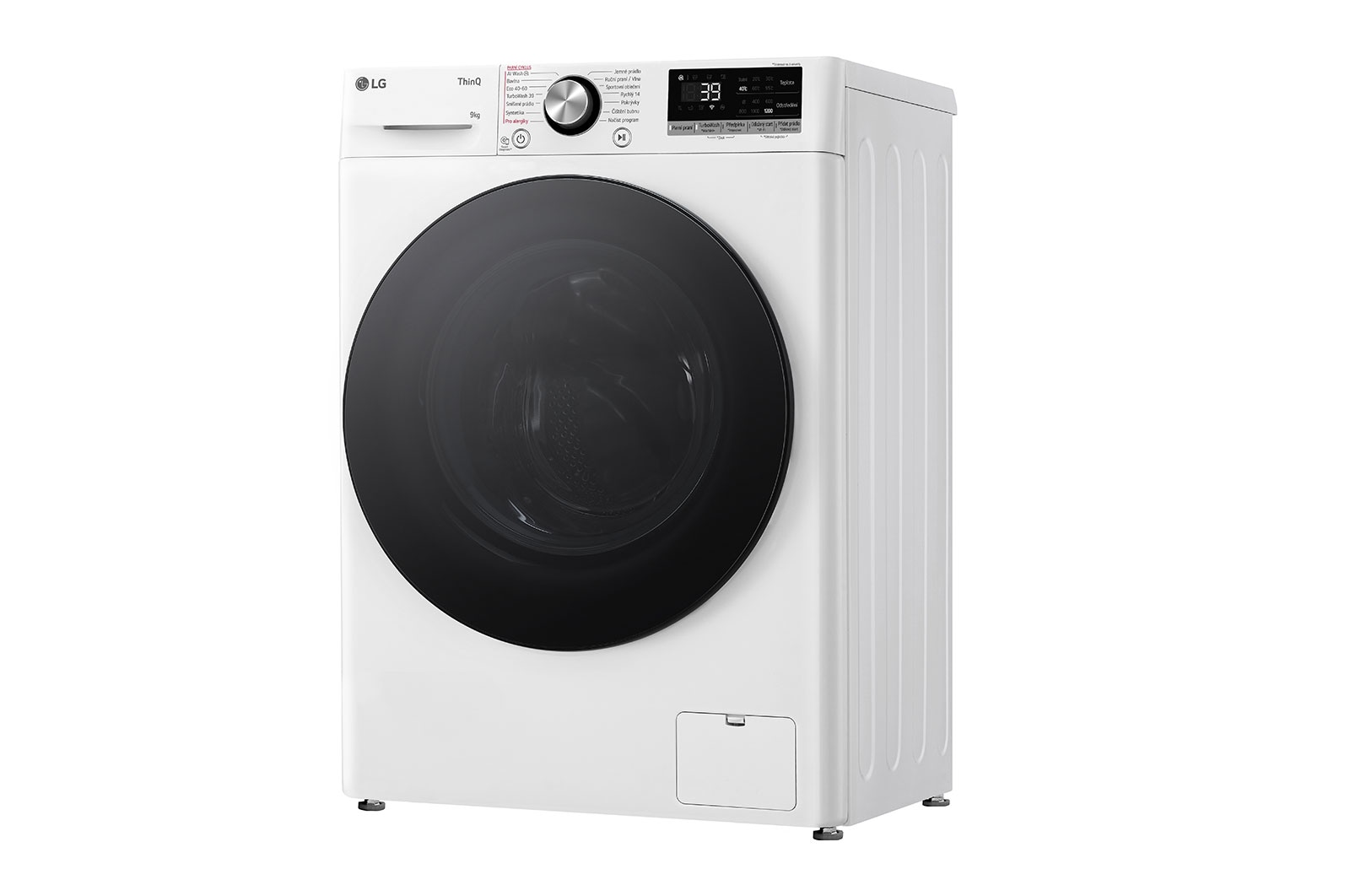 LG Slim parní pračka LG | 9 kg | A | 1200 ot./min | TurboWash™360° |Bílá, FLR7A92WG