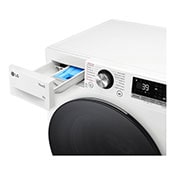 LG Slim parní pračka LG | 9 kg | A | 1200 ot./min | TurboWash™360° |Bílá, FLR7A92WG