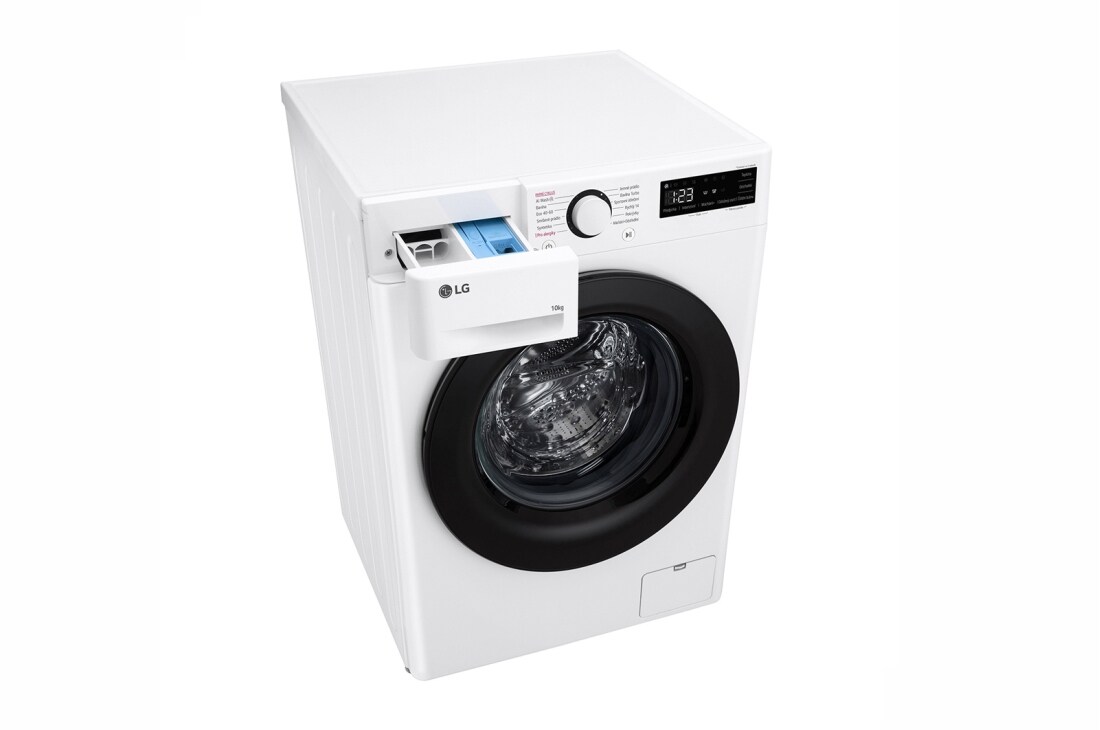 LG Parní pračka LG | 10 kg | A | 1400 ot./min | Direct Drive™ |Bílá, FSR5A04WL