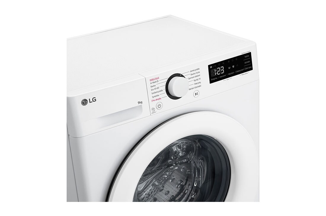 LG Parní pračka LG | 9 kg | A | 1400 ot./min | Direct Drive™ | AI DD™|Bílá, FSR5A94WH