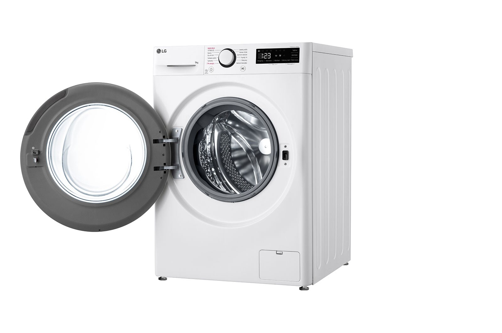 LG 9kg 1400 ot./min Direct Drive™ AI DD™ Parní pračka, Bílá, FSR5A94WH