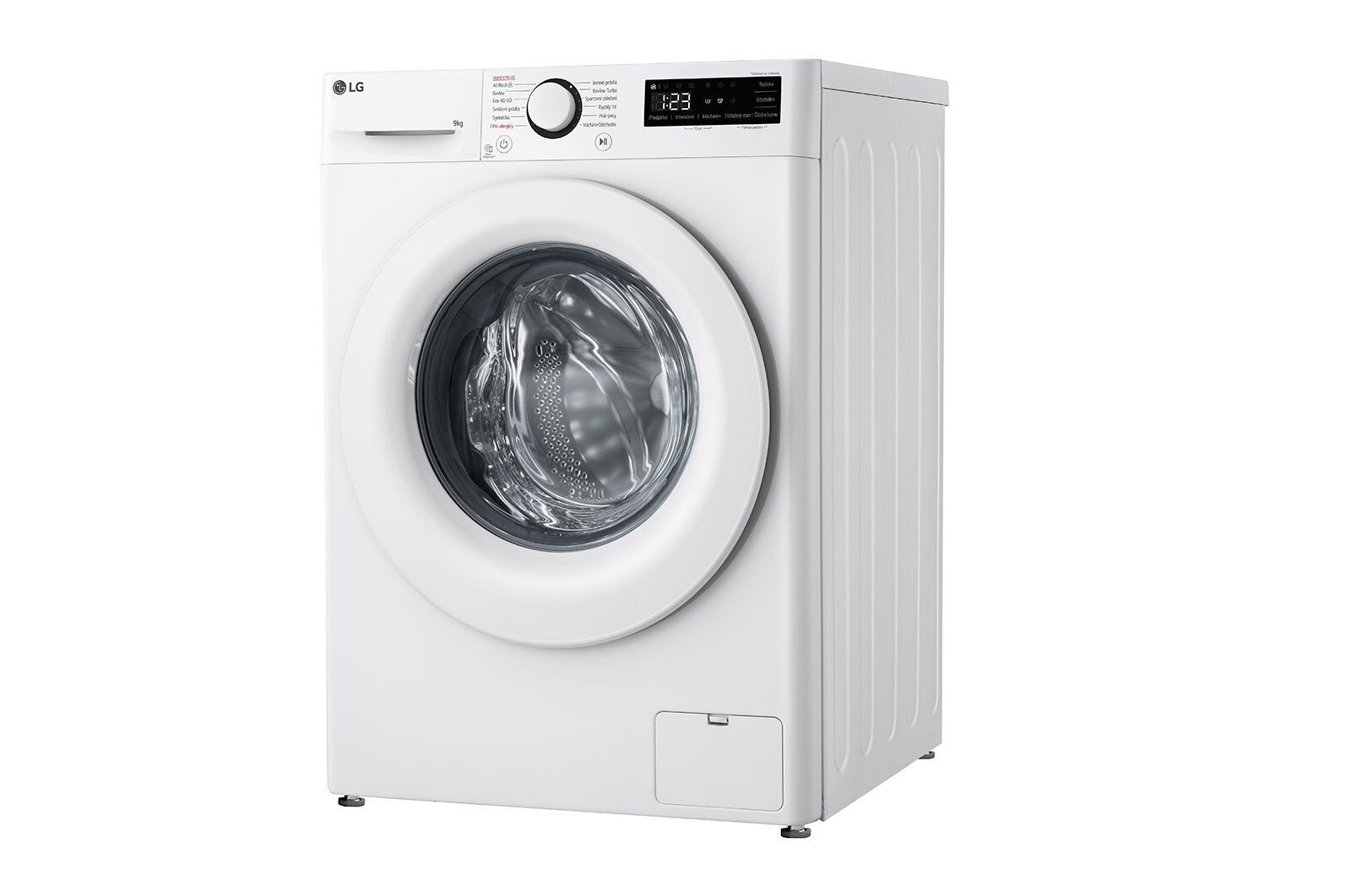 LG 9kg 1400 ot./min Direct Drive™ AI DD™ Parní pračka, Bílá, FSR5A94WH