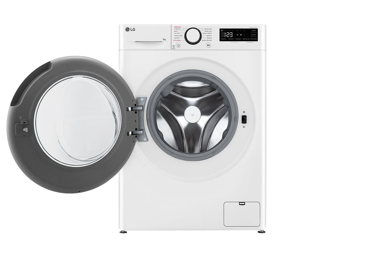 LG 9kg 1400 ot./min Direct Drive™ AI DD™ Parní pračka, Bílá, FSR5A94WH