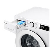 LG 9kg 1400 ot./min Direct Drive™ AI DD™ Parní pračka, Bílá, FSR5A94WH