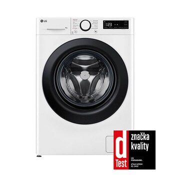 Pohled zepředu na 9kg Parní pračka Direct Drive™ AI DD™,Bílá - FSR5A94WL
