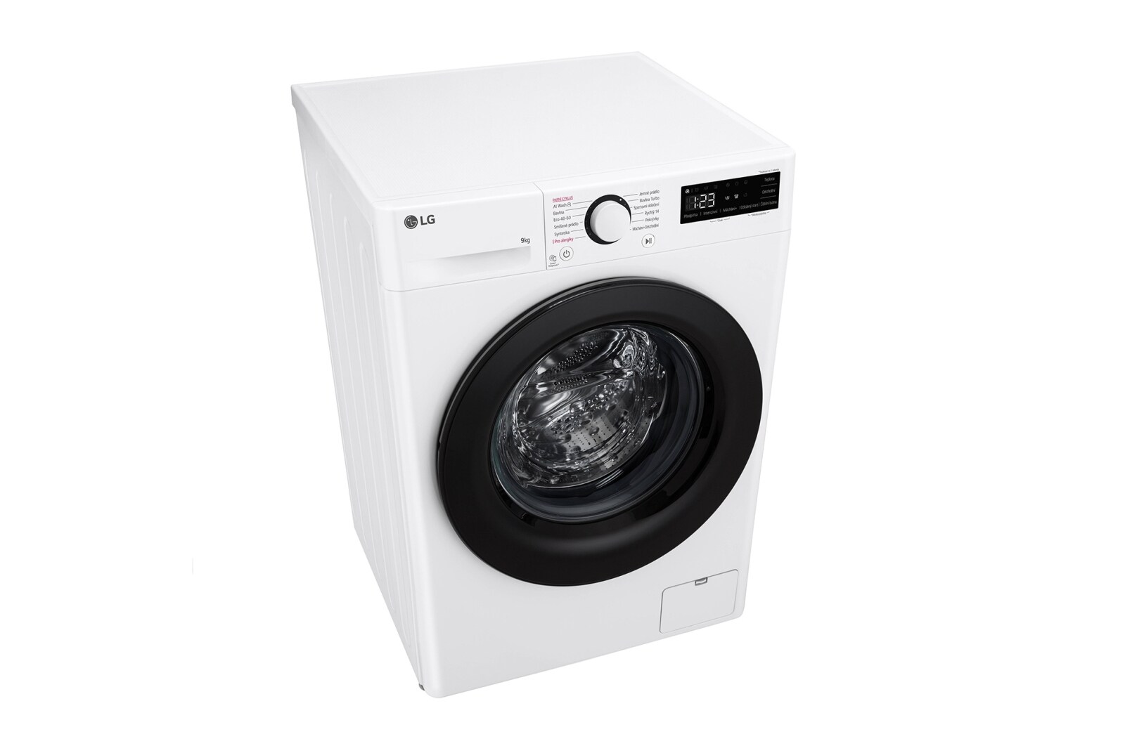 LG 9kg 1400 ot./min Direct Drive™ AI DD™ Parní pračka, Bílá, FSR5A94WL