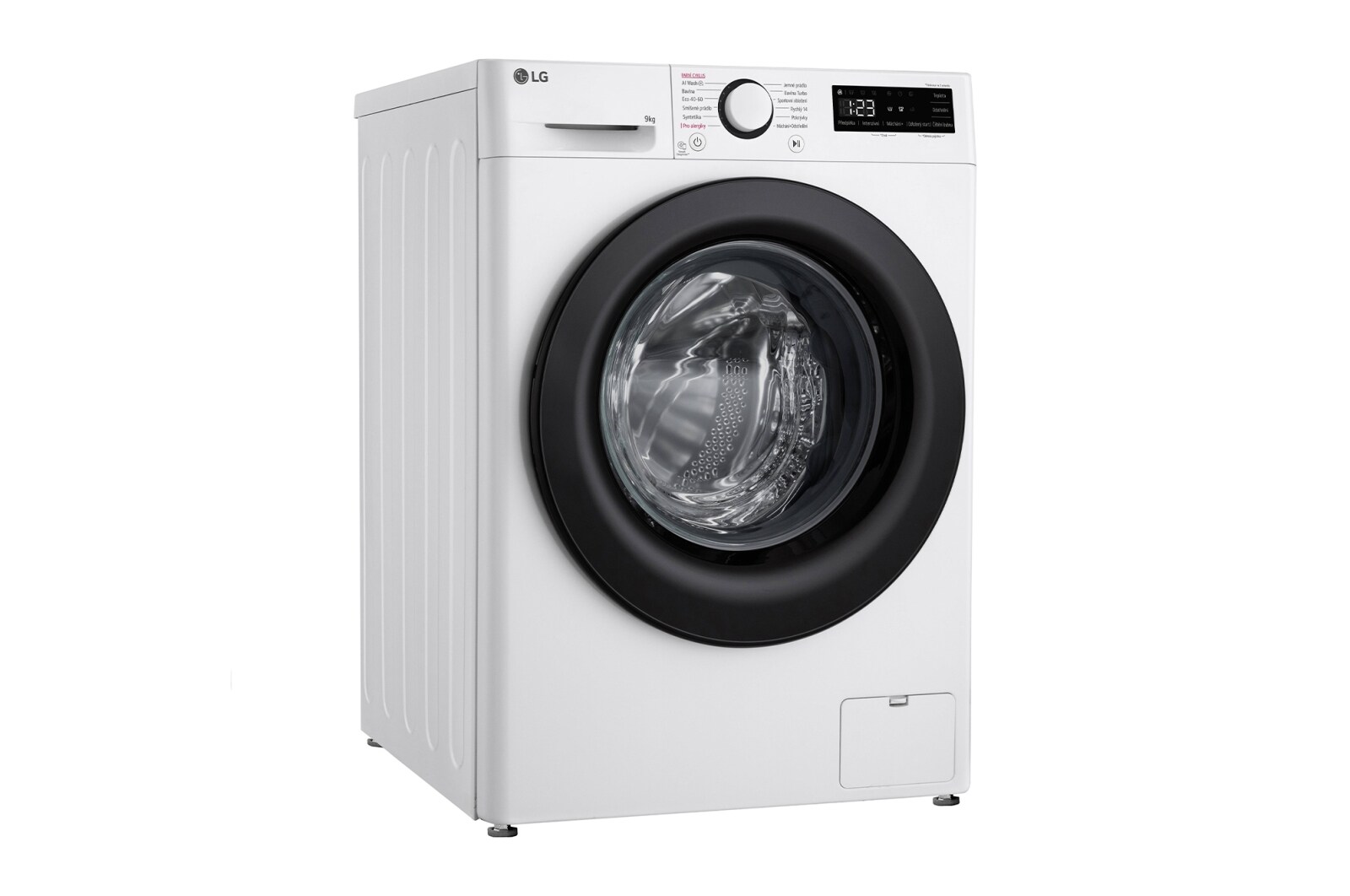 LG 9kg 1400 ot./min Direct Drive™ AI DD™ Parní pračka, Bílá, FSR5A94WL