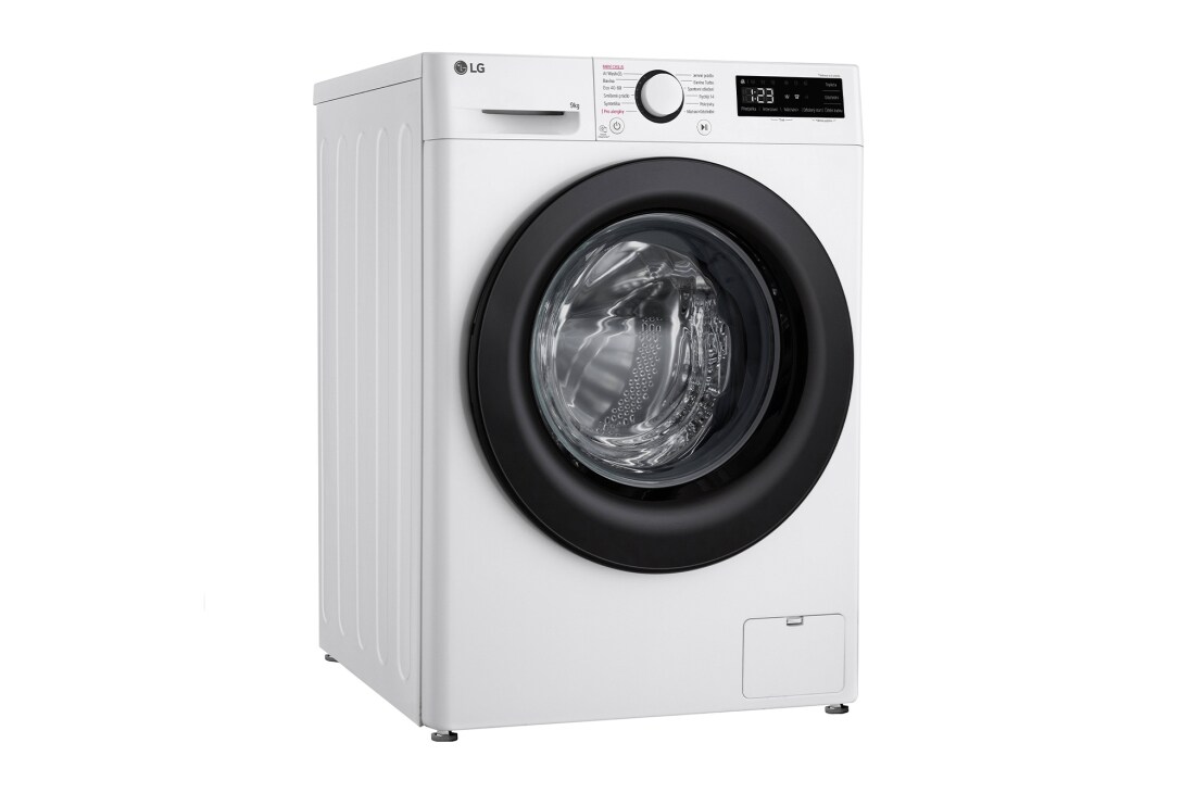 LG Parní pračka LG | 9 kg | A | 1400 ot./min | Direct Drive™ | AI DD™|Bílá, FSR5A94WL