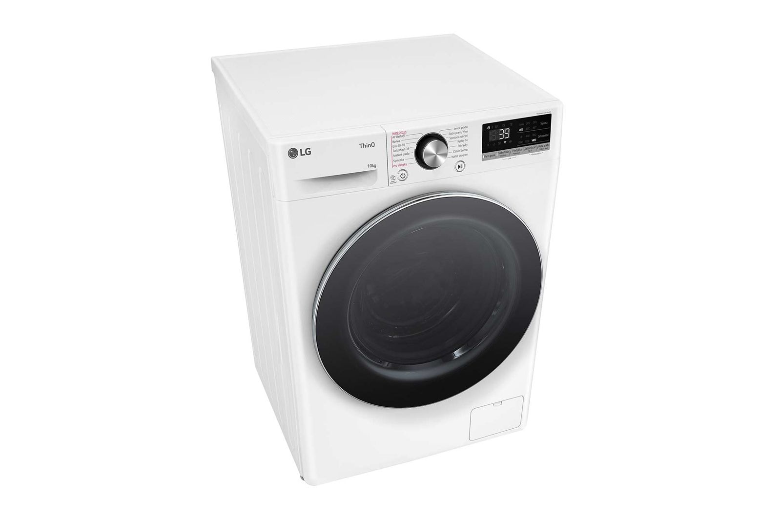 LG Parní pračka LG | 10 kg | A | 1400 ot./min | Direct Drive™ | AI DD™ |Bílá, FSR7A04WC