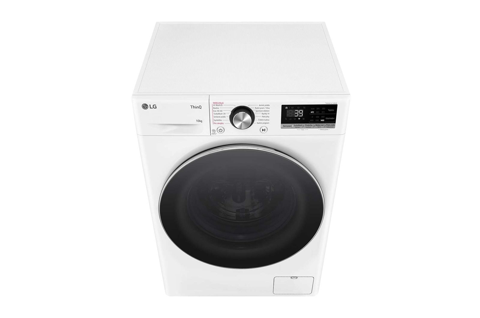 LG Parní pračka LG | 10 kg | A | 1400 ot./min | Direct Drive™ | AI DD™ |Bílá, FSR7A04WC