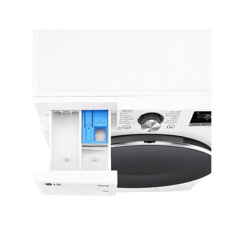 LG Parní pračka LG | 10 kg | A | 1400 ot./min | Direct Drive™ | AI DD™ |Bílá, FSR7A04WC