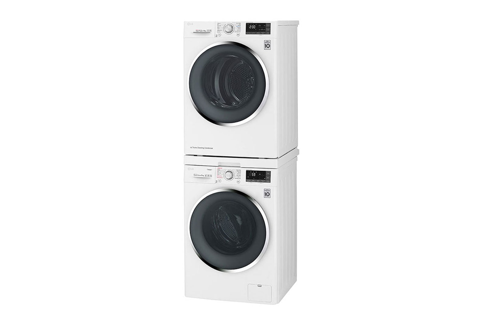 LG BALÍČEK PRANÍ | Pračka F48V5TW1W + Sušička RC81V9AV4Q + Výsuvný mezikus, LAUNDW17