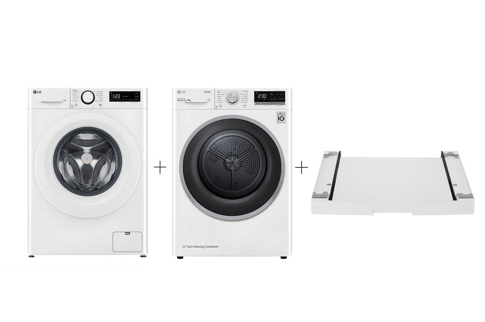 PRACÍ SET | LG Pračka FSR5A94WH+ Sušička RC81V5AV7N|Doprava zdarma|LG Česká Republika