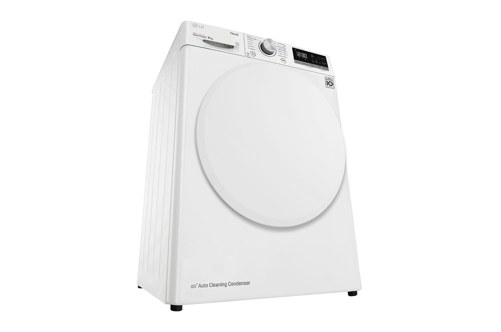 LG 8 kg sušička, A++ (v rozsahu A++ až D), 14 programů, 13 přídavných možností, 3 možnosti sušení, ThinQ™ + WiFi připojení, RC81V5AV0Q