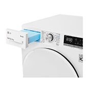 LG 8 kg sušička, A++ (v rozsahu A++ až D), 14 programů, 13 přídavných možností, 3 možnosti sušení, ThinQ™ + WiFi připojení, RC81V5AV0Q