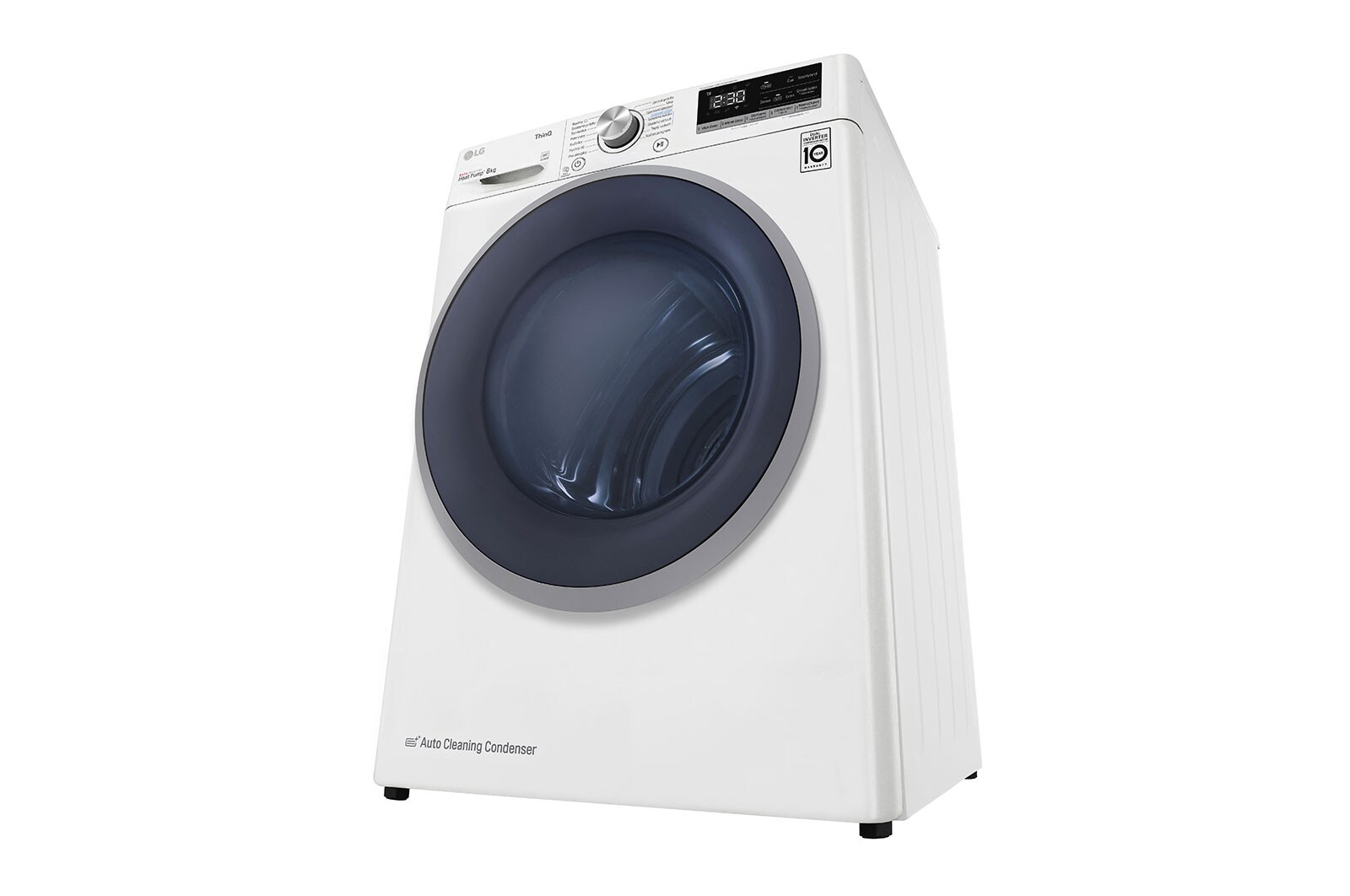 LG 8 kg sušička, A++ (v rozsahu A++ až D), 14 programů, 13 přídavných možností, 3 možnosti sušení, ThinQ™ + WiFi připojení, RC81V5AV7Q