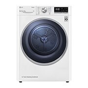 Čelní pohled na 8 kg sušička, A&#43;&#43; (v rozsahu A&#43;&#43; až D), 14 programů, 13 přídavných možností, 3 možnosti sušení, ThinQ™ &#43; WiFi připojení RC81V5AV7Q