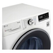 LG 8 kg sušička, A++ (v rozsahu A++ až D), 14 programů, 13 přídavných možností, 3 možnosti sušení, ThinQ™ + WiFi připojení, RC81V5AV7Q