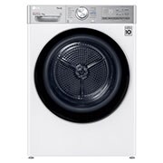 Pohled zepředu na 9 kg Sušička DUAL Inverter Heat Pump™, Bílá RC91V9AV2QR