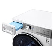 LG Sušička LG | 9 kg | DUAL Inverter Heat Pump™ |ThinQ™|Bílá, RC91V9AV2QR