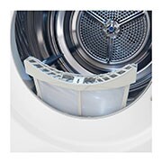 LG 9 kg hybridní sušička s tepelným čerpadlem, A+++ (v rozsahu A+++ až D), invertorový motor, Eco Hybrid™ - hybridní sušení, automatické čištění kondenzátoru, ThinQ™ + WiFi, Program Pro alergiky, RC91V9AV2W