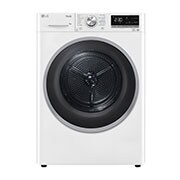 Pohled zepředu na 9 kg Sušička DUAL Inverter Heat Pump™, Bílá RC91V9AVSN
