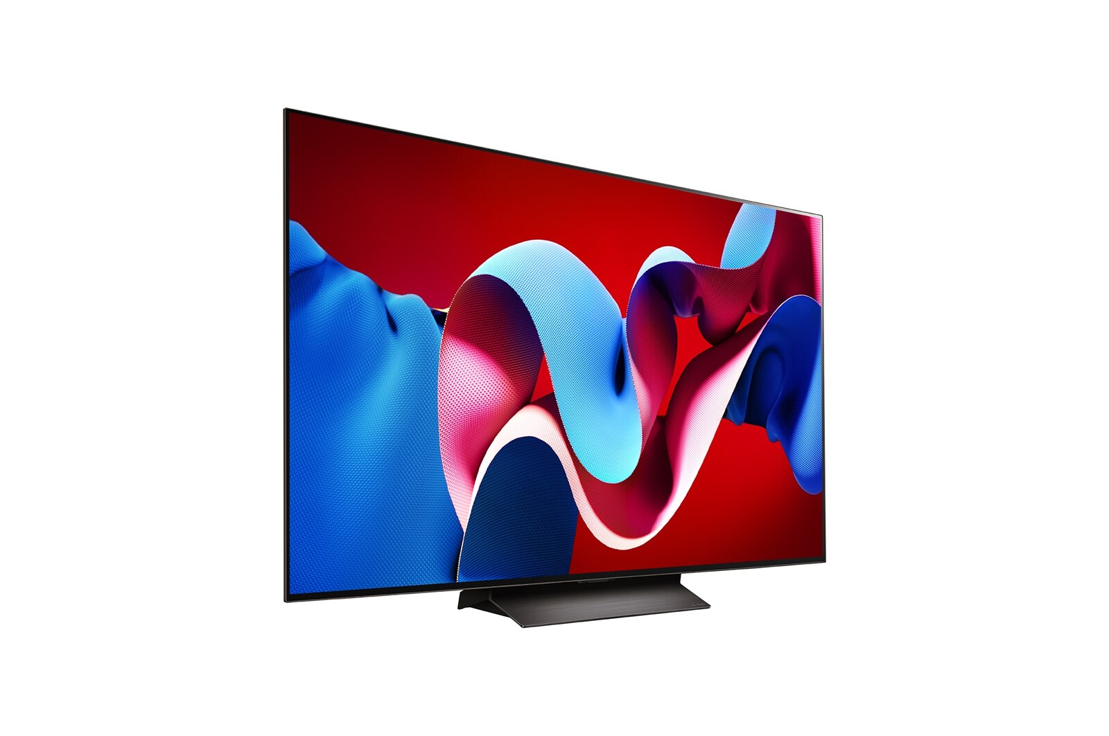 Pohled z pravé strany LG OLED evo TV, OLED C4