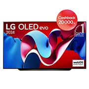 LG 83" LG OLED evo AI C4 4K Smart TV OLED83C4, OLED83C44LA