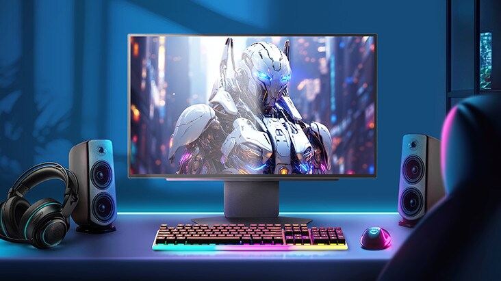 Video demonstrující obrazovku bez odlesků herního monitoru LG UltraGear OLED, a to i za jasných světelných podmínek.