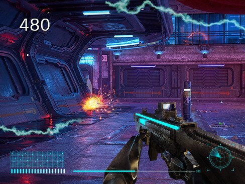 Počítadlo FPS se zobrazuje v rohu obrazovky.