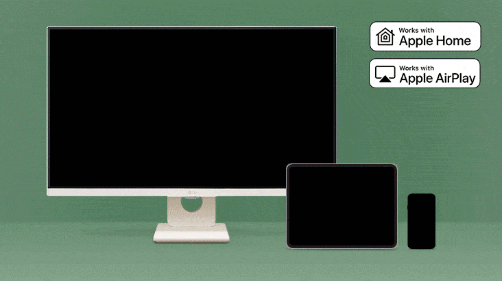 AirPlay 2 + Sdílení obrazovky + Bluetooth.