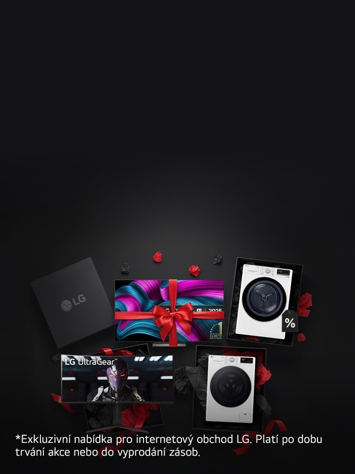 Obrázky s domácími spotřebiči LG	