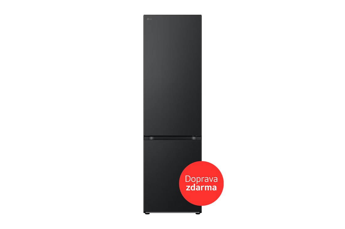 LG Kombinovaná chladnička LG | A | 387 l | Smart Invertorový kompresor | DoorCooling+™, front view, GBV7280AEV