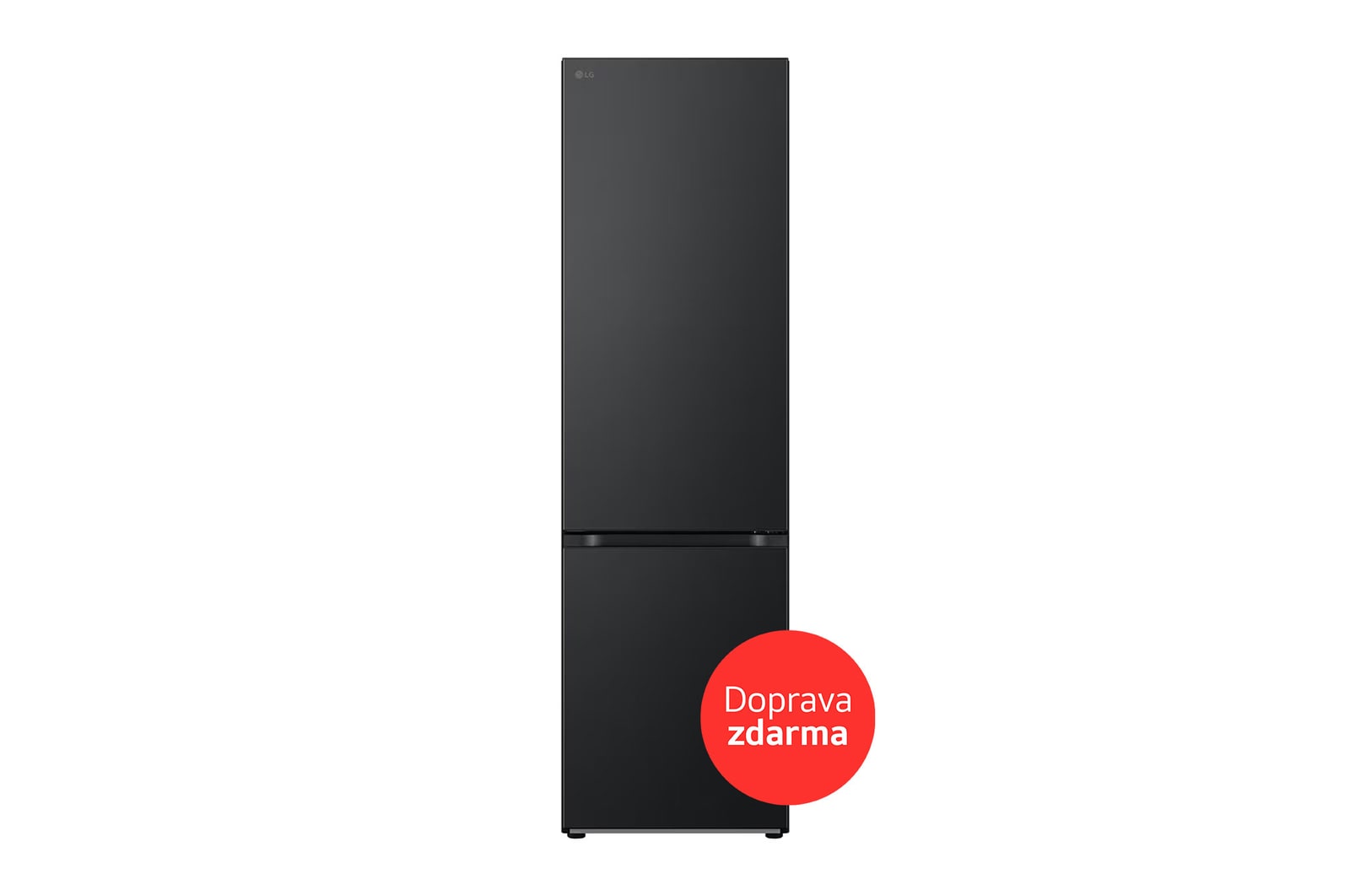 LG Kombinovaná chladnička LG | A | 387 l | Smart Invertorový kompresor | DoorCooling+™, front view, GBV7280AEV