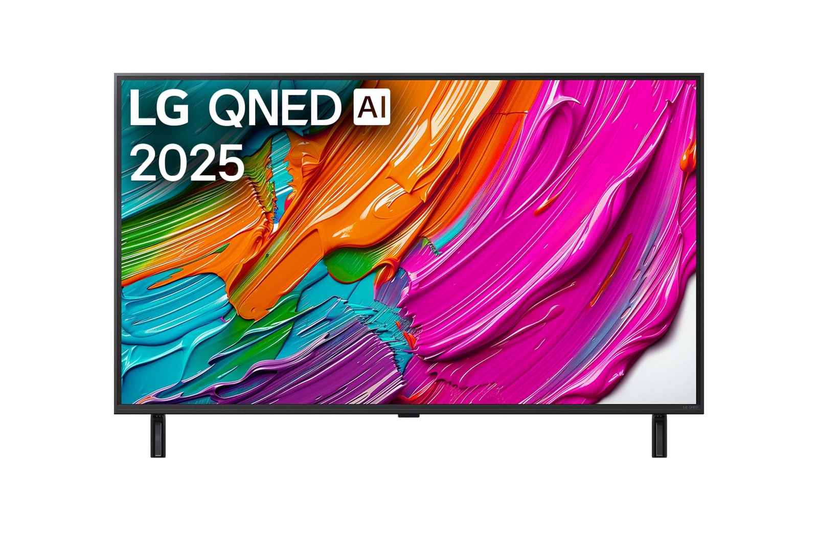 Frontansicht des 43 Zoll LG QNED AI QNED80 4K Smart TV 43QNED8EA6B 