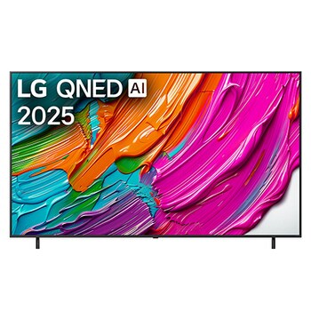 Frontansicht des 86 Zoll LG QNED AI QNED80 4K Smart TV 86QNED8EA6B