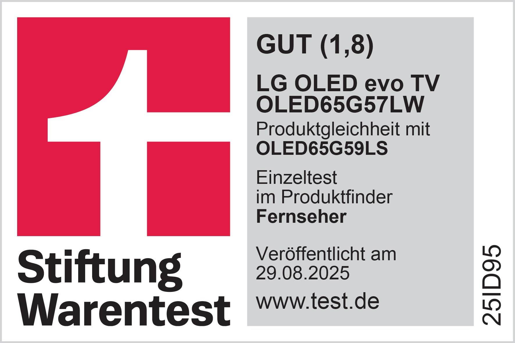 Stiftung Warentest OLED G5