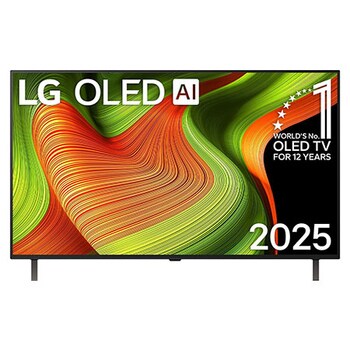 Frontansicht des 48 Zoll LG OLED AI B5 4K Smart TV OLED48B59LA