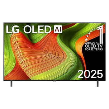 Frontansicht des 55 Zoll LG OLED AI B5 4K Smart TV OLED55B59LA