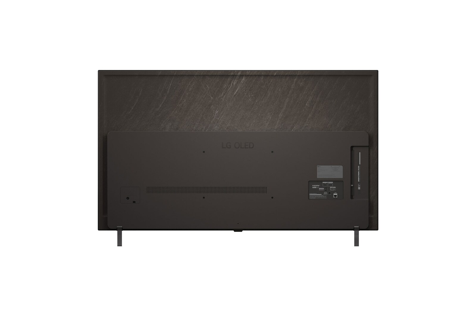 Rückansicht des LG OLED AI B5 4K Smart TV.