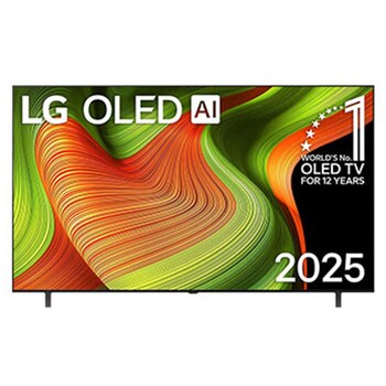 Frontansicht des 77 Zoll LG OLED AI B5 4K Smart TV OLED77B59LA