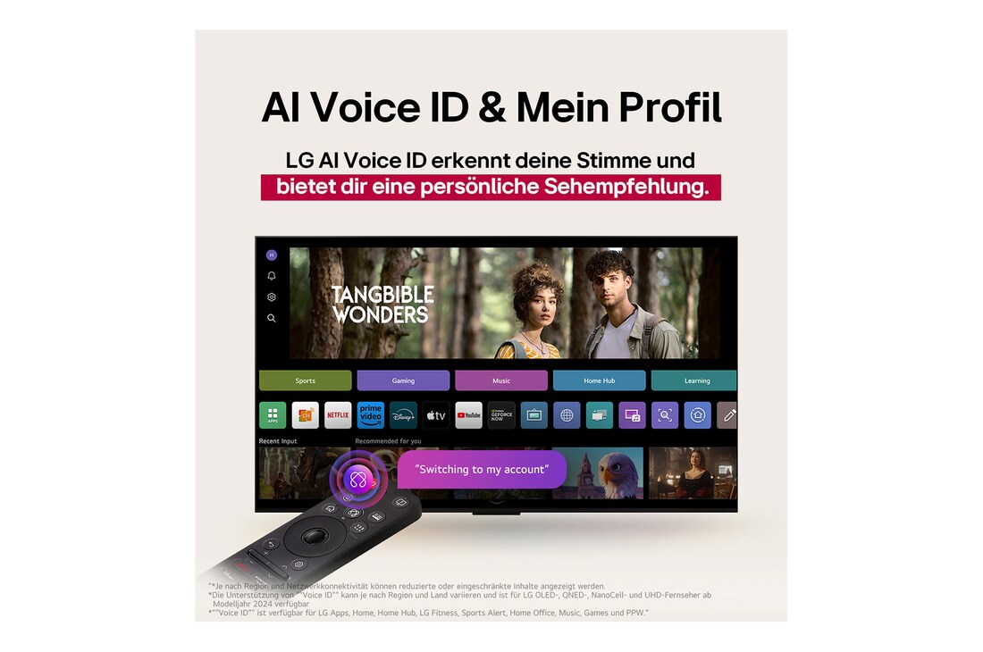 ai voice id & mein profil