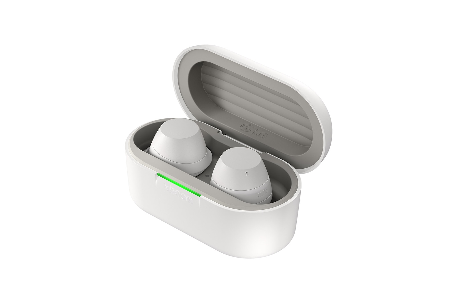 LG xboom Buds von will.i.am | Bluetooth-Ohrhörer | xboom Signature Sound mit Graphen-Treiber, xboom Buds white
