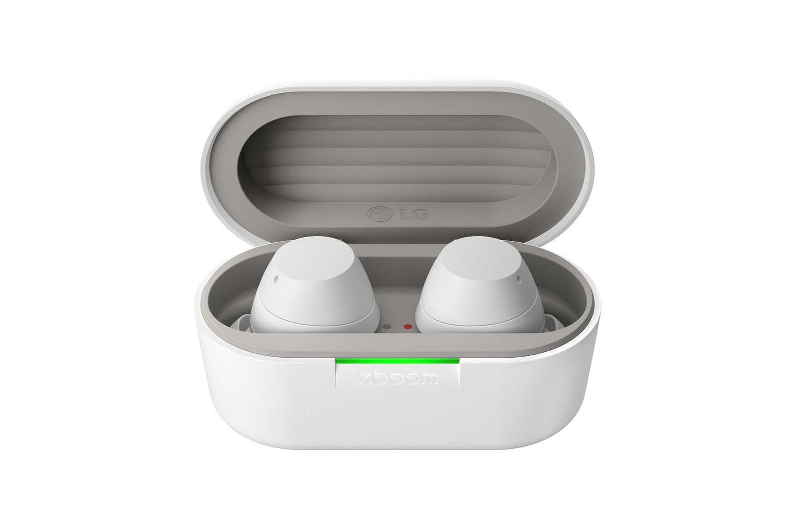 LG xboom Buds von will.i.am | Bluetooth-Ohrhörer | xboom Signature Sound mit Graphen-Treiber, xboom Buds white