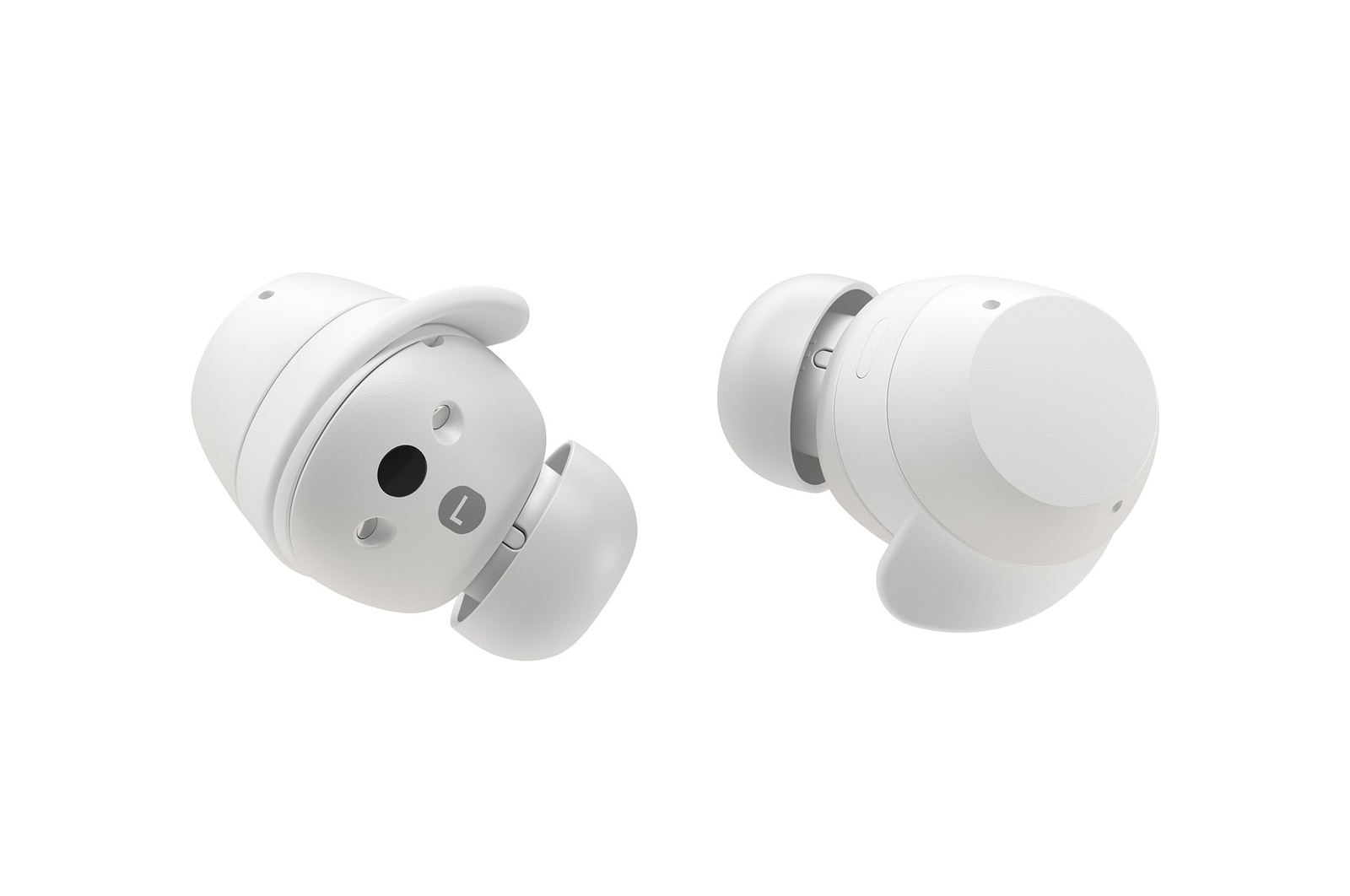 LG xboom Buds von will.i.am | Bluetooth-Ohrhörer | xboom Signature Sound mit Graphen-Treiber, xboom Buds white